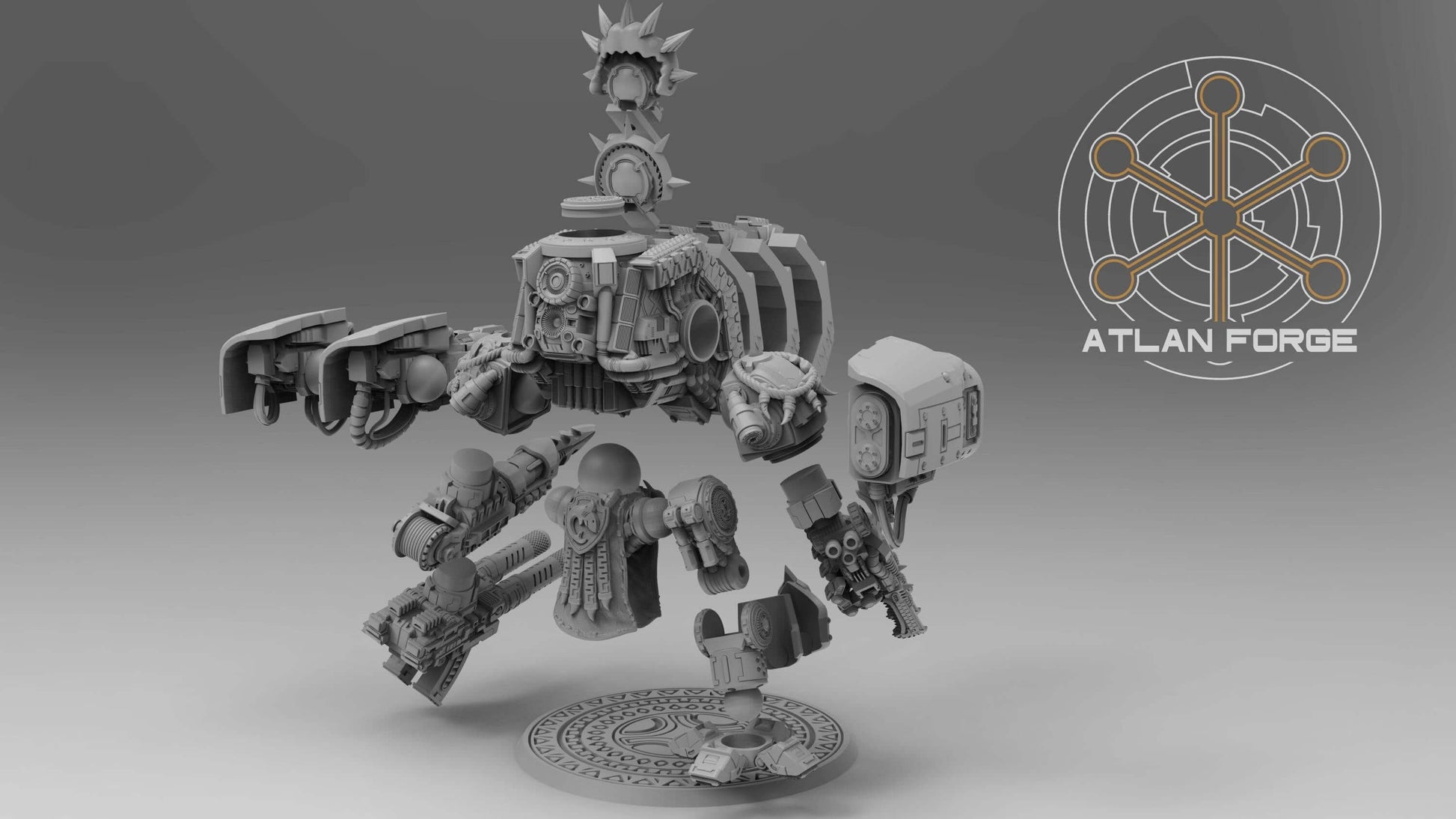 Dreadnought - Wai Toa: Wandering Ancestor - Atlan Forge, Sci Fi Tabletop Wargaming proxy miniatures, 32mm Scale