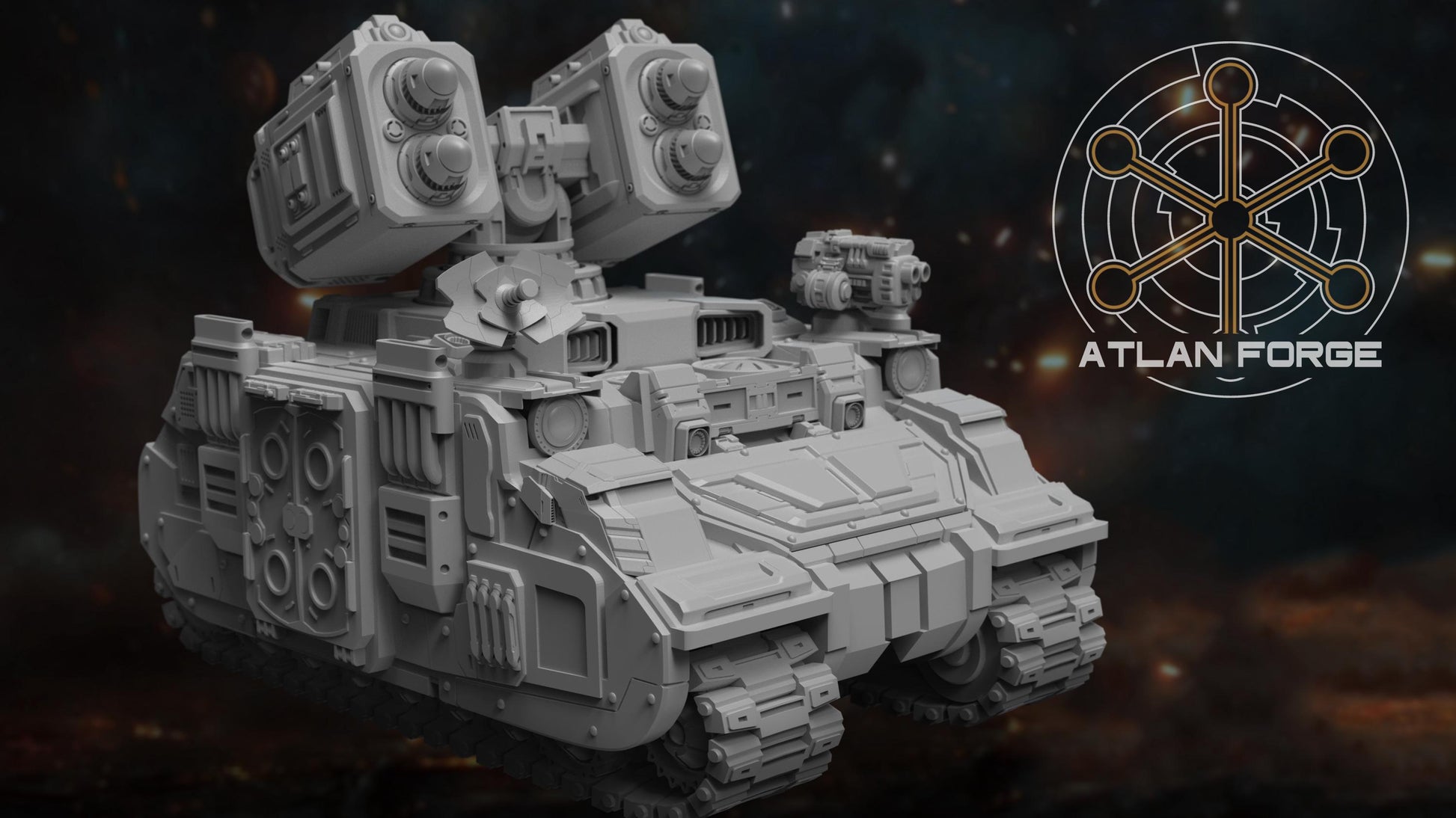 Arctodus Missile Vehicle - Atlan Forge, Sci Fi Tabletop Wargaming proxy vehicle, 32mm Scale