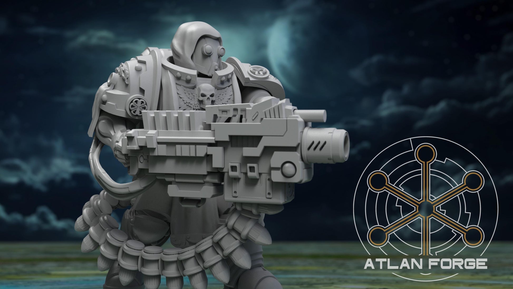 Angelic Retaliators - Atlan Forge, Sci Fi Tabletop Wargaming proxy miniatures, 32mm Scale