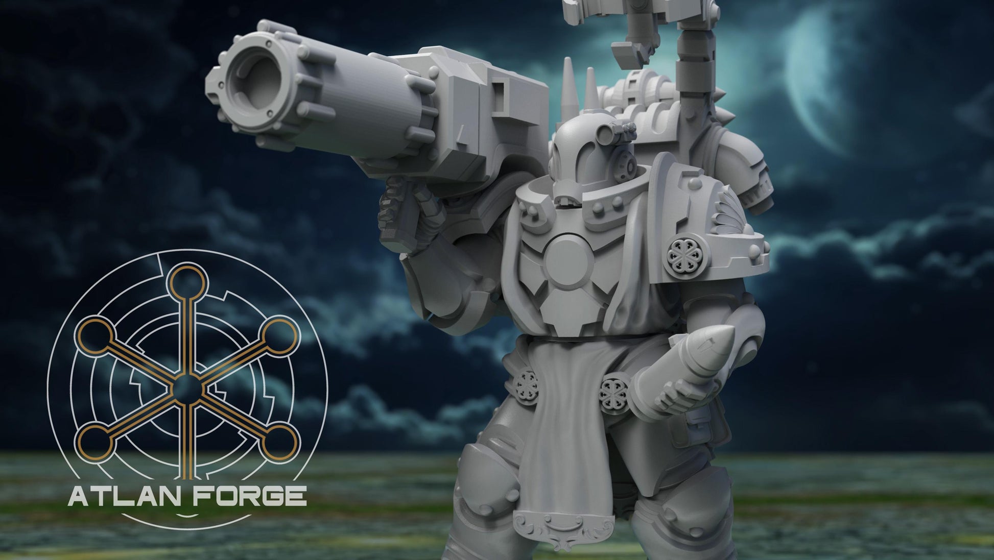 Angelic Retaliators - Atlan Forge, Sci Fi Tabletop Wargaming proxy miniatures, 32mm Scale