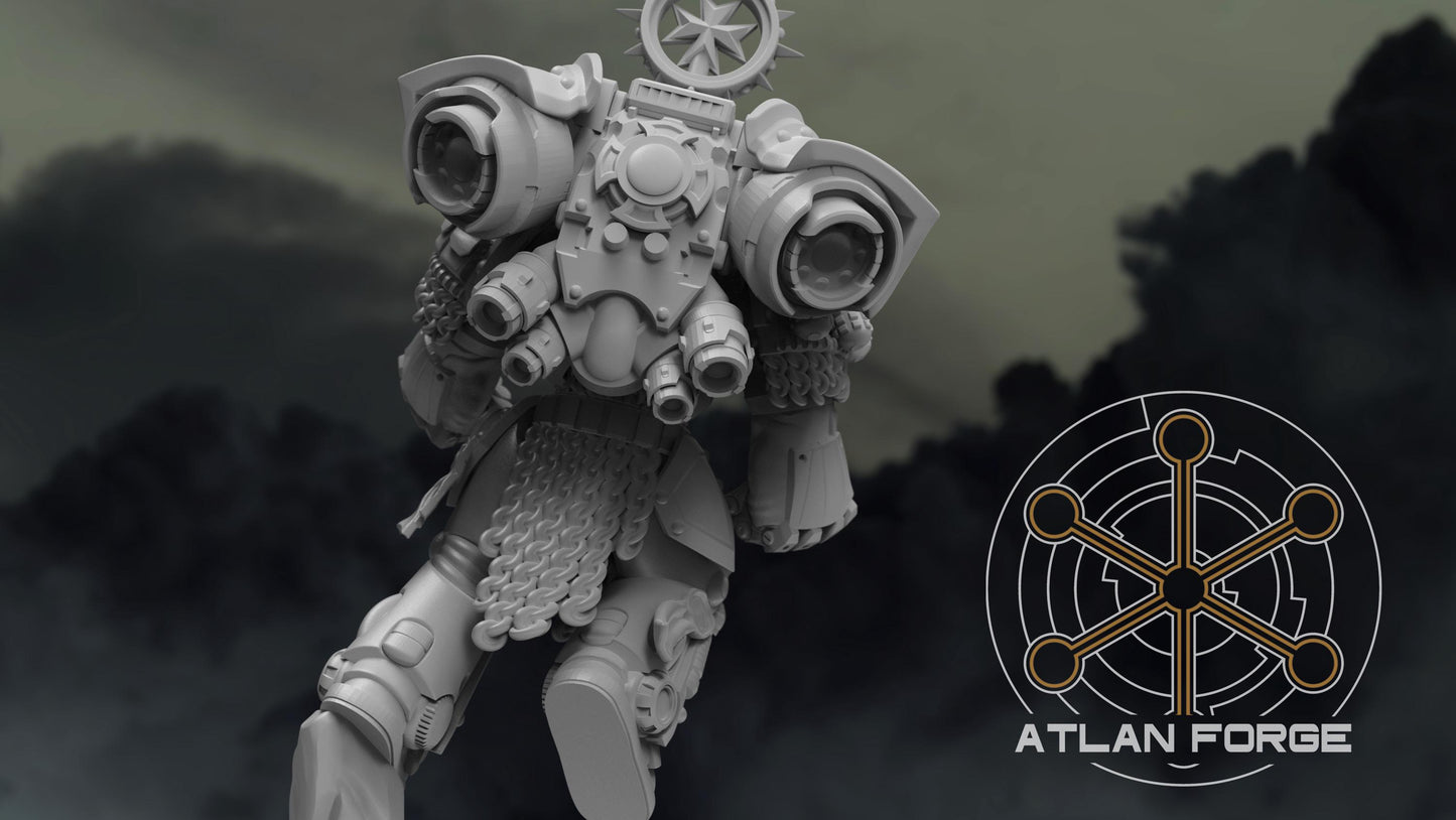 Templar Warhawk Squad - Atlan Forge, Wargaming, Sci Fi Tabletop Wargaming proxy miniatures, 32mm Scale