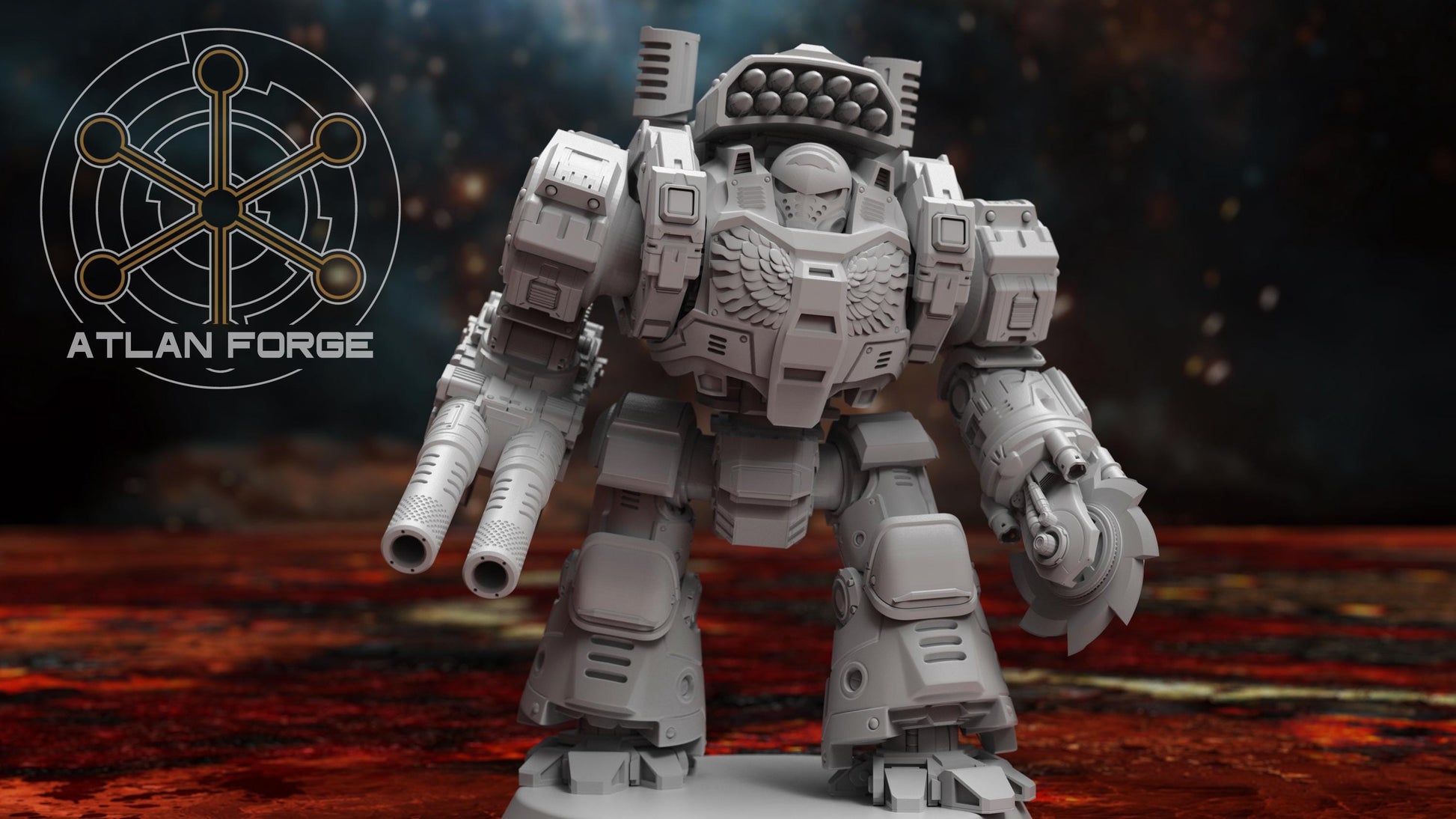 Dreadnought - Velox Class: Imperial, Chaos or Standard - Atlan Forge, Sci Fi Tabletop Wargaming proxy miniatures, 32mm Scale