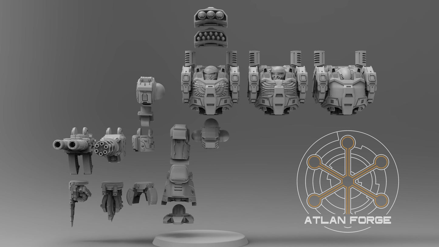 Dreadnought - Velox Class: Imperial, Chaos or Standard - Atlan Forge, Sci Fi Tabletop Wargaming proxy miniatures, 32mm Scale