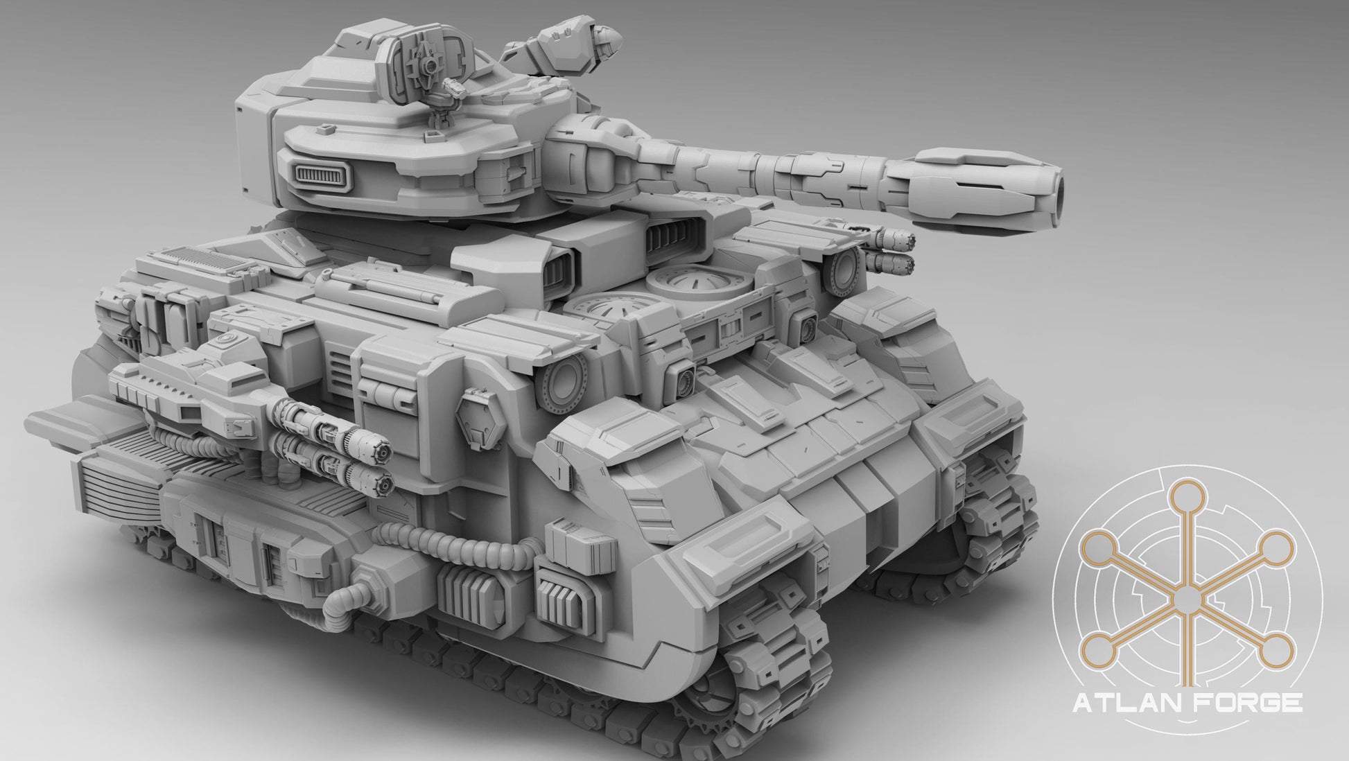 Arctodus Tank - Atlan Forge, Sci Fi Tabletop Wargaming proxy vehicle, 32mm Scale