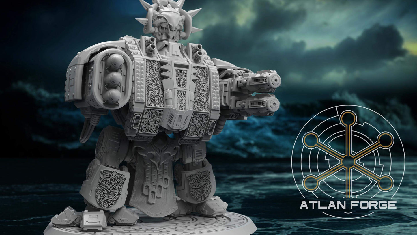 Dreadnought - Wai Toa: Wandering Ancestor - Atlan Forge, Sci Fi Tabletop Wargaming proxy miniatures, 32mm Scale