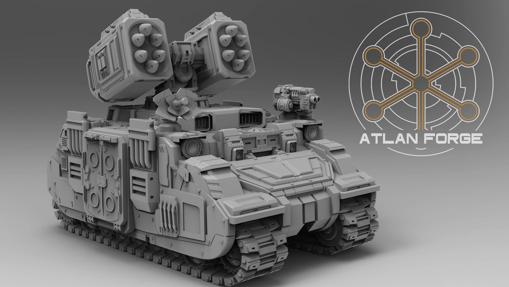 Arctodus Missile Vehicle - Atlan Forge, Sci Fi Tabletop Wargaming proxy vehicle, 32mm Scale