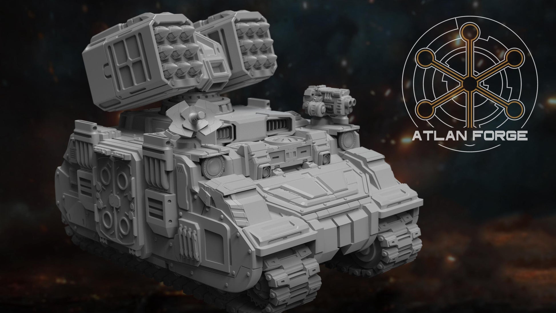 Arctodus Missile Vehicle - Atlan Forge, Sci Fi Tabletop Wargaming proxy vehicle, 32mm Scale