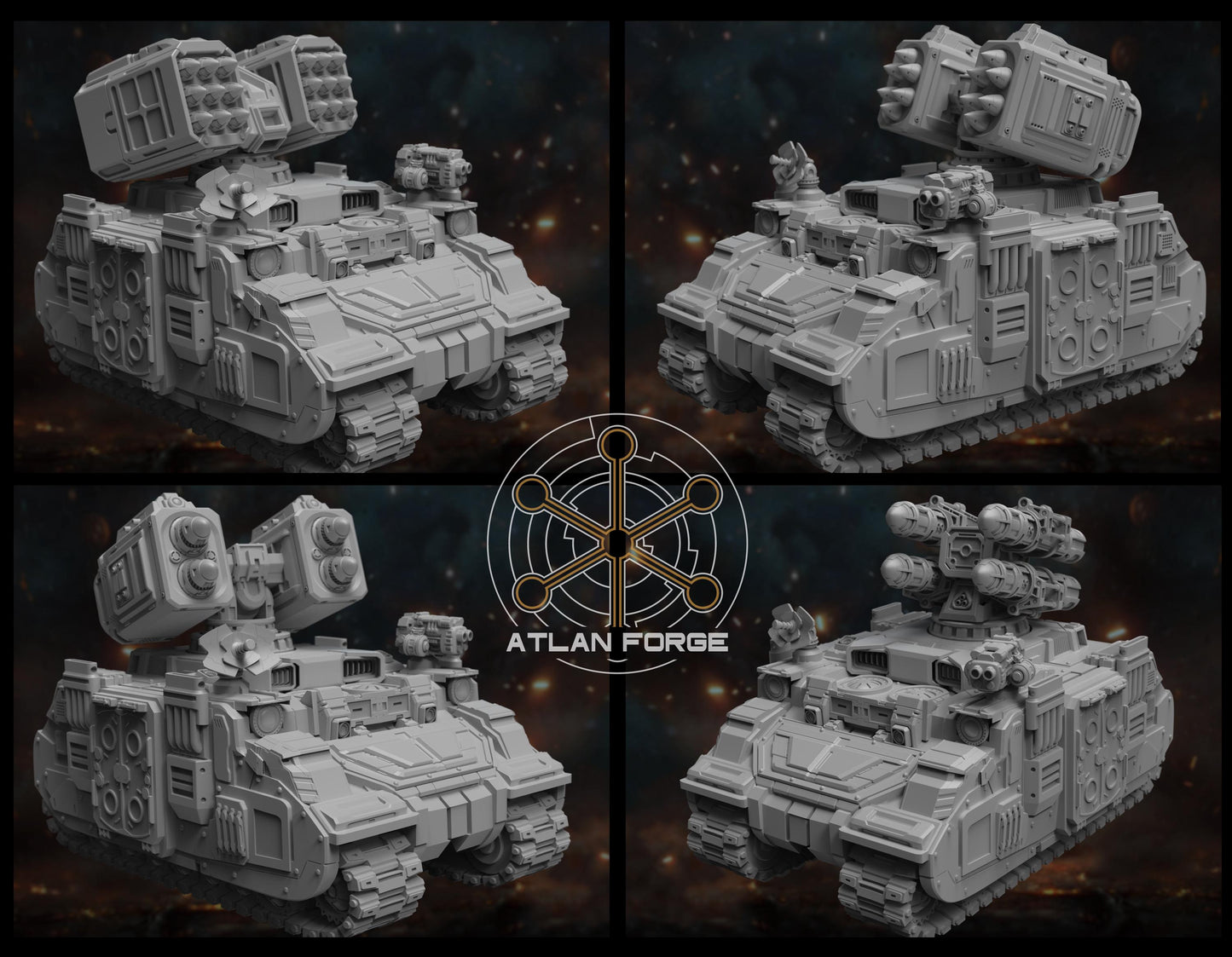 Arctodus Missile Vehicle - Atlan Forge, Sci Fi Tabletop Wargaming proxy vehicle, 32mm Scale