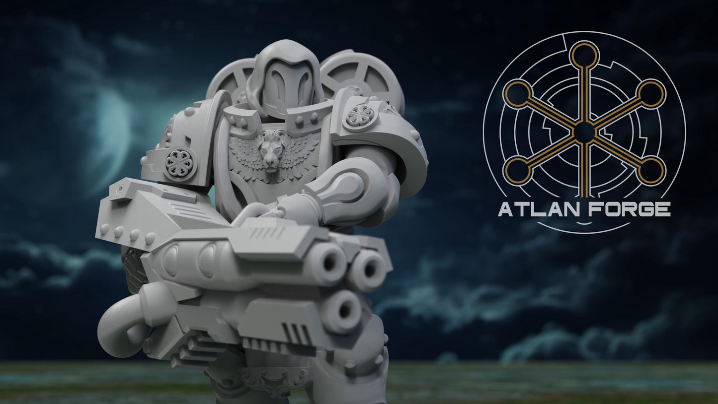 Angelic Retaliators - Atlan Forge, Sci Fi Tabletop Wargaming proxy miniatures, 32mm Scale