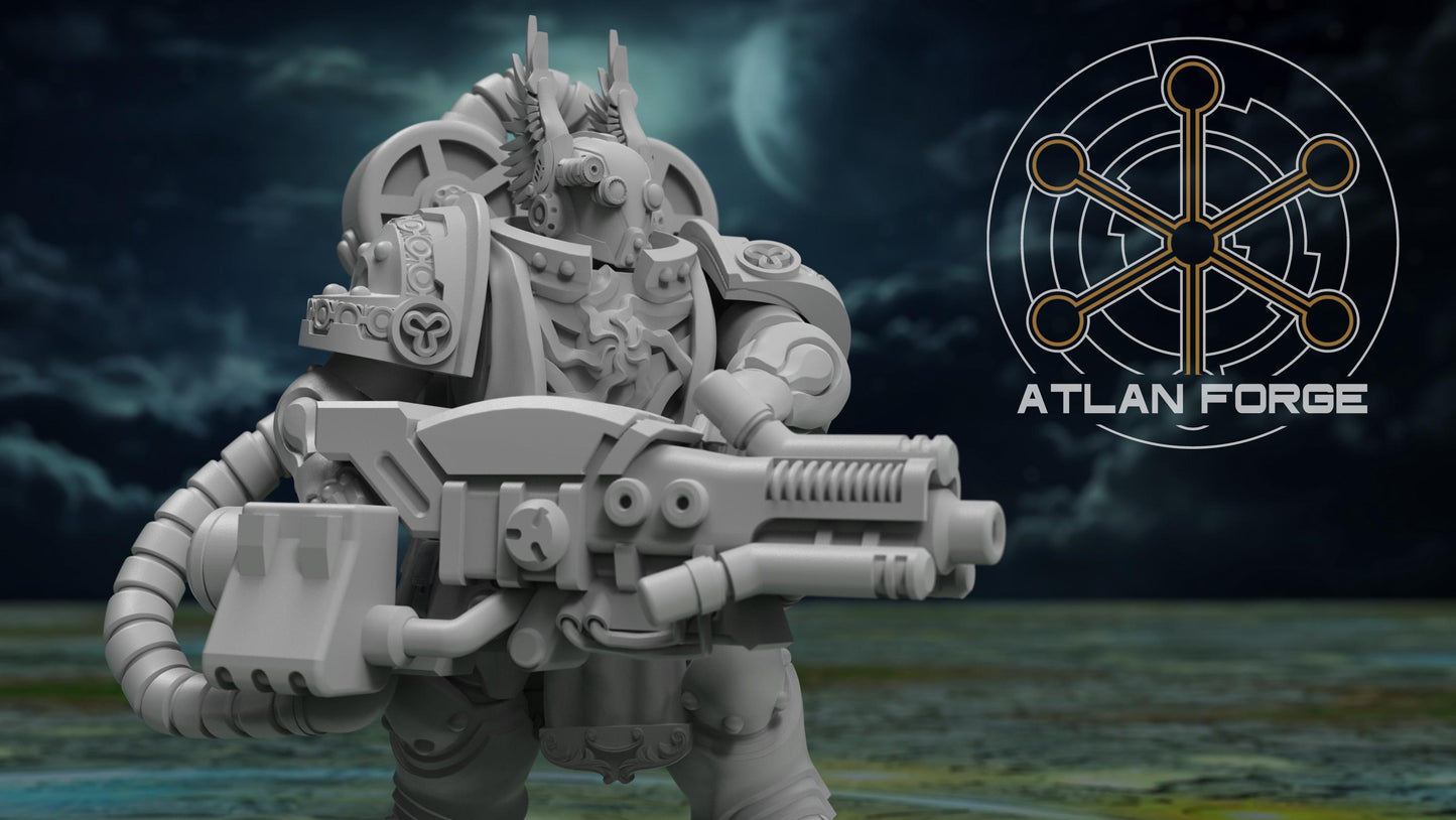 Angelic Retaliators - Atlan Forge, Sci Fi Tabletop Wargaming proxy miniatures, 32mm Scale