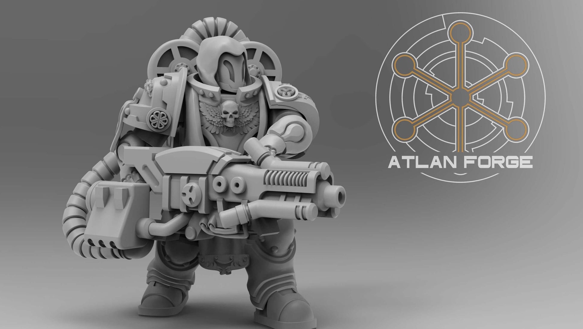 Angelic Retaliators - Atlan Forge, Sci Fi Tabletop Wargaming proxy miniatures, 32mm Scale