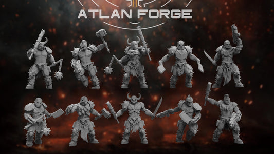 Hades Cultists - Atlan Forge, Sci Fi Tabletop Wargaming proxy miniatures, 32mm Scale