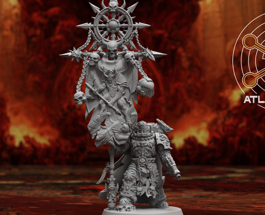 Hades War Banners (20) with Standard Bearer