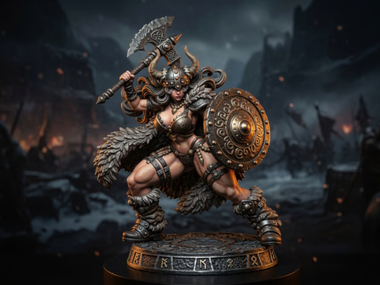 Odin Daughter 2 - Norse Resin Miniature