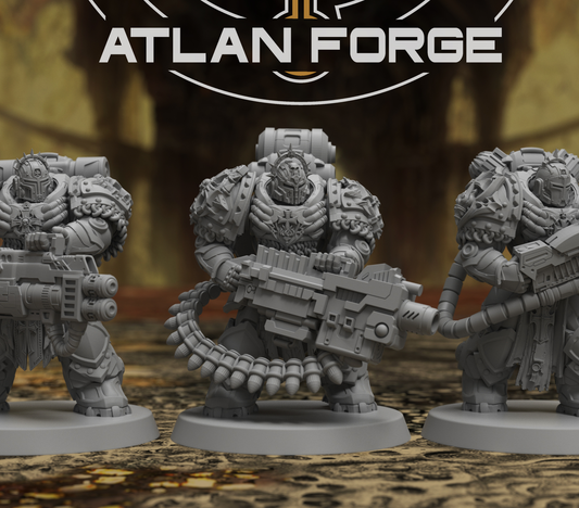 Templar Heavy Aegis - 32mm Resin Miniatures