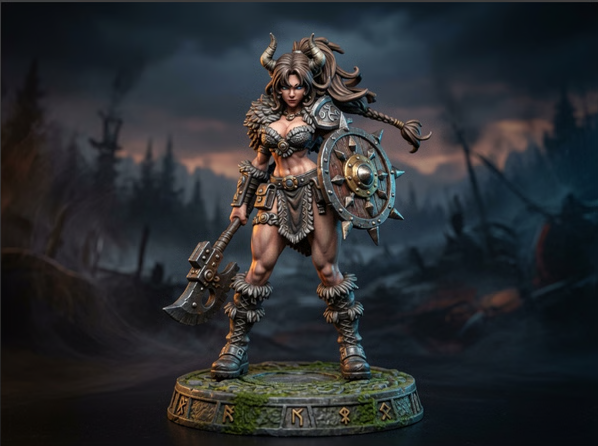Odin Daughter 1 - Norse Resin Miniature