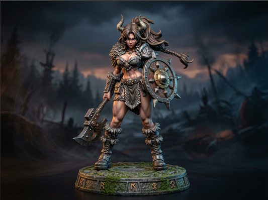 Odin Daughter 1 - Norse Resin Miniature
