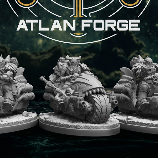 Wai Toa Bikers - 32mm Resin Miniatures