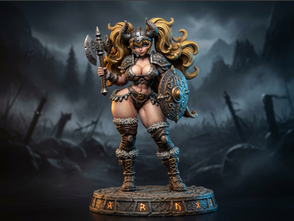Odin Daughter 5 - Norse Resin Miniature