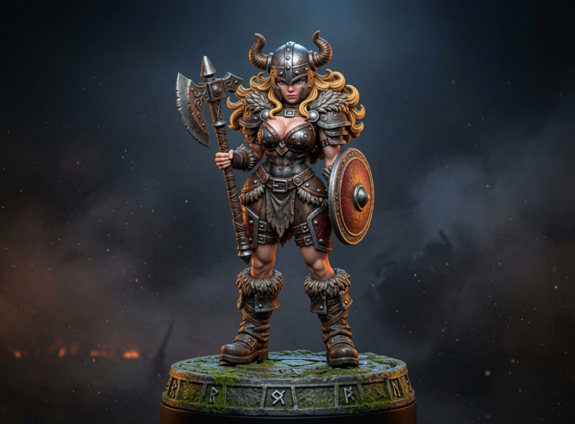 Odin Daughter 8 - Norse Resin Miniature