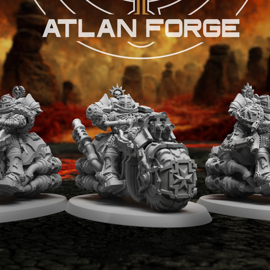 Templar Bikers - Mounted Sci-Fi Warriors