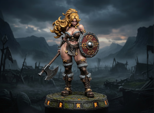 Odin Daughter 4 - Norse Resin Miniature