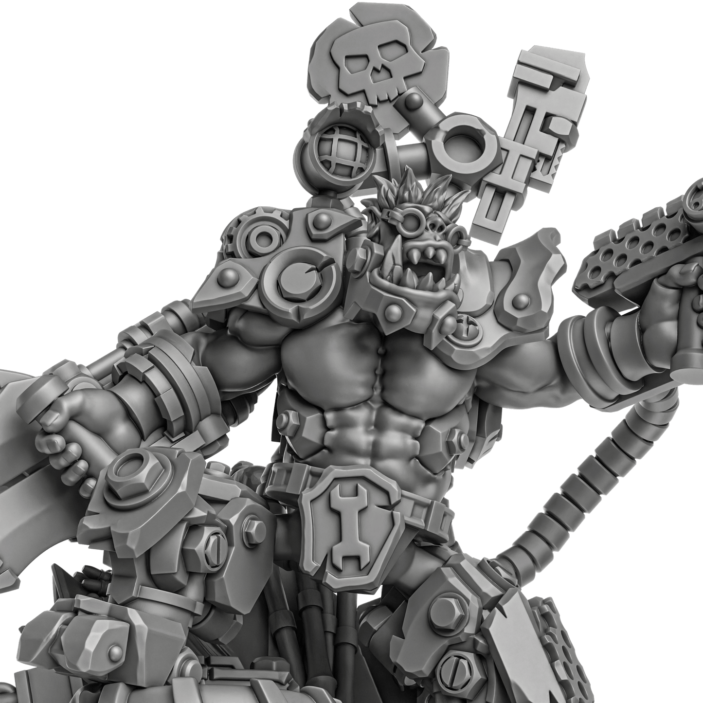 Nikk da Tek Ork- by DakkaDakka, Sci-Fi Wargaming Miniatures, 32mm Scale