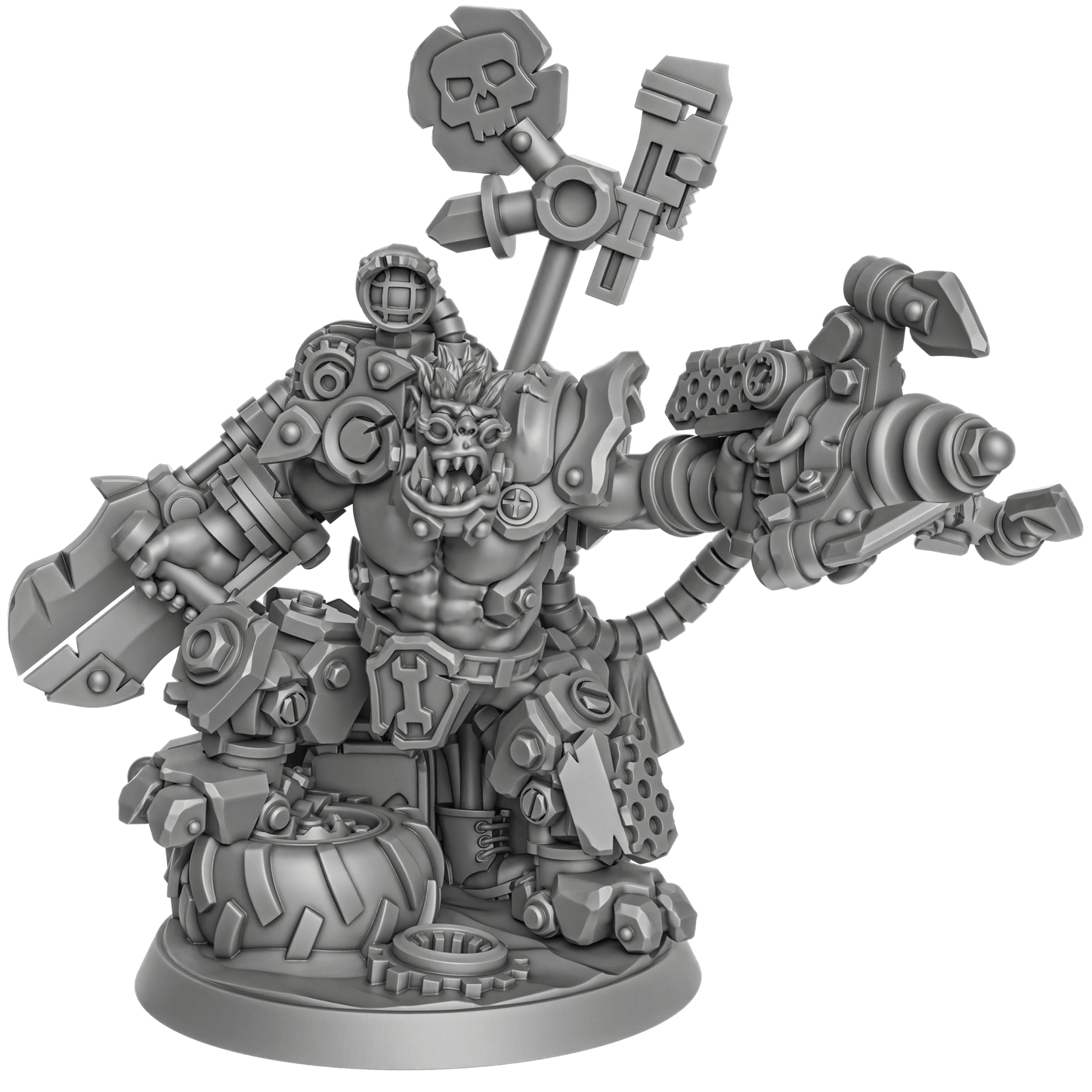 Nikk da Tek Ork- by DakkaDakka, Sci-Fi Wargaming Miniatures, 32mm Scale