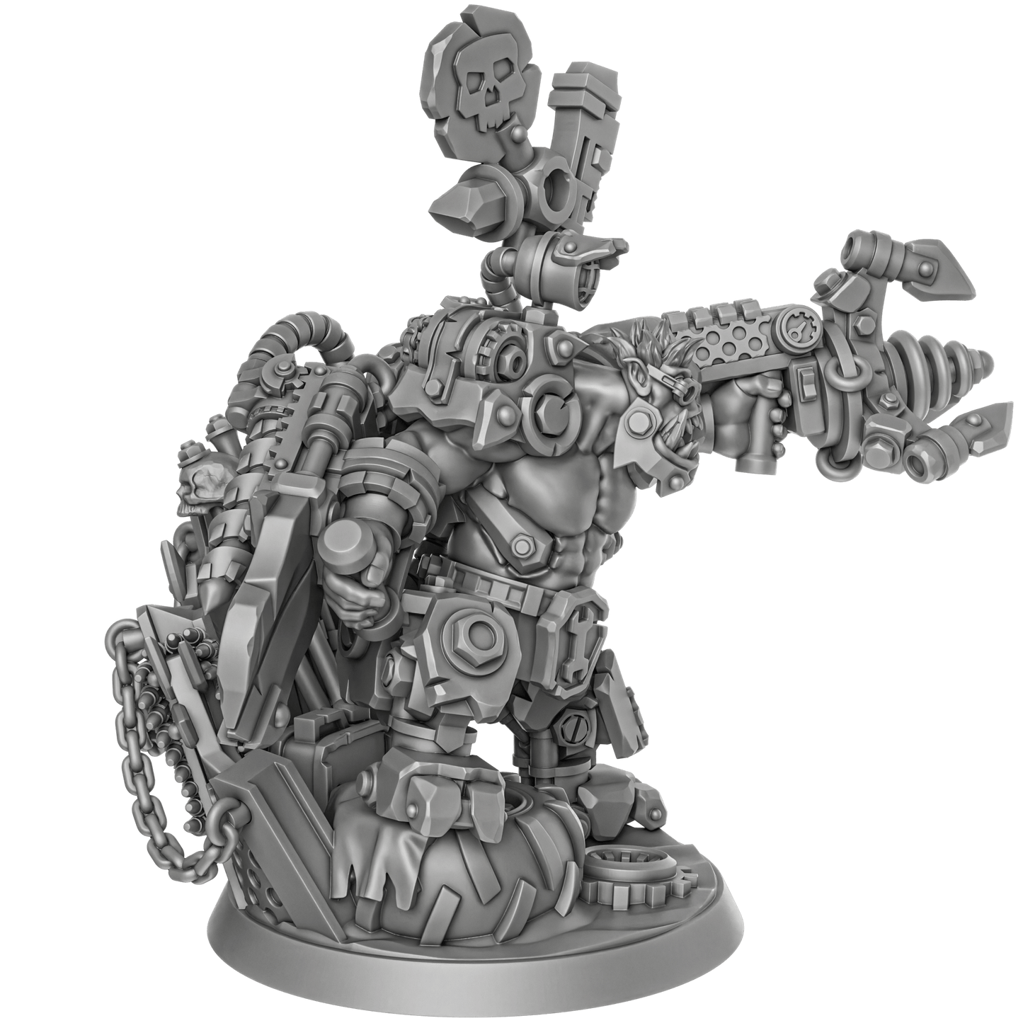  Nikk da Tek Ork- by DakkaDakka, Sci-Fi Wargaming Miniatures, 32mm Scale