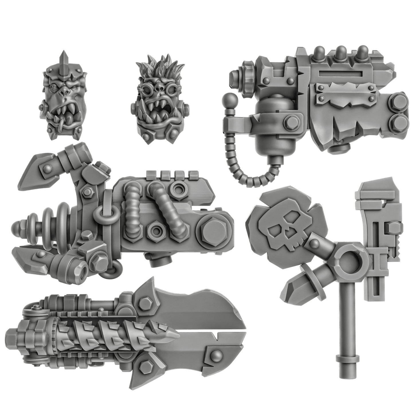 Nikk da Tek Ork- by DakkaDakka, Sci-Fi Wargaming Miniatures, 32mm Scale