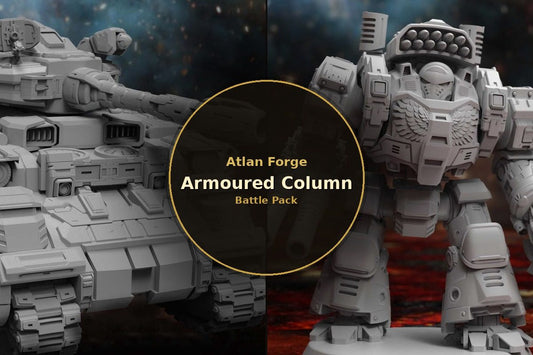 Armoured Column Battle Pack, 2 resin miniatures from Artifex Fabricatum