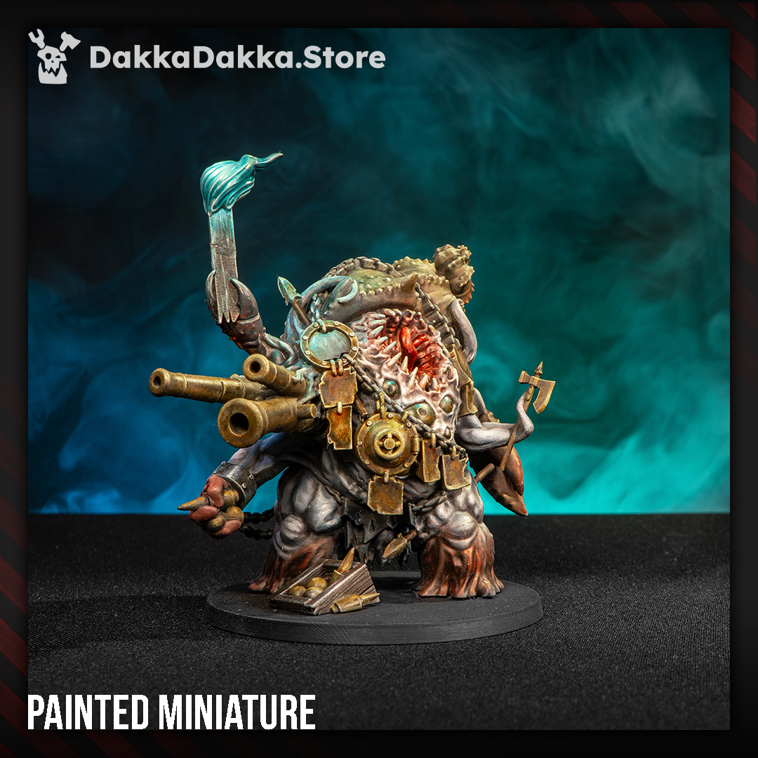 Tet’o Abomination trench crusade style eldritch war monster miniature with heavy weapons