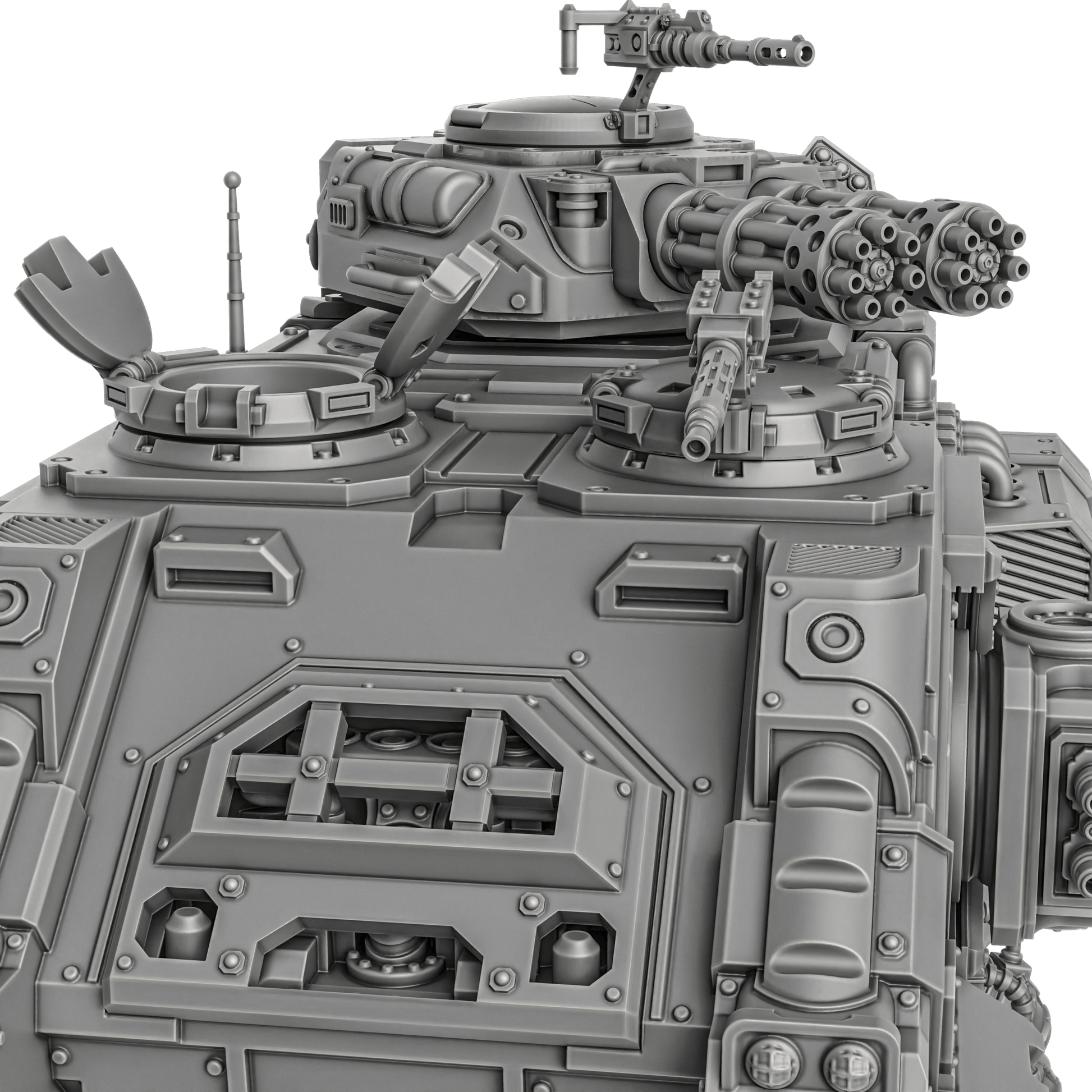 Sci-fi hover tank APC for tabletop wargaming