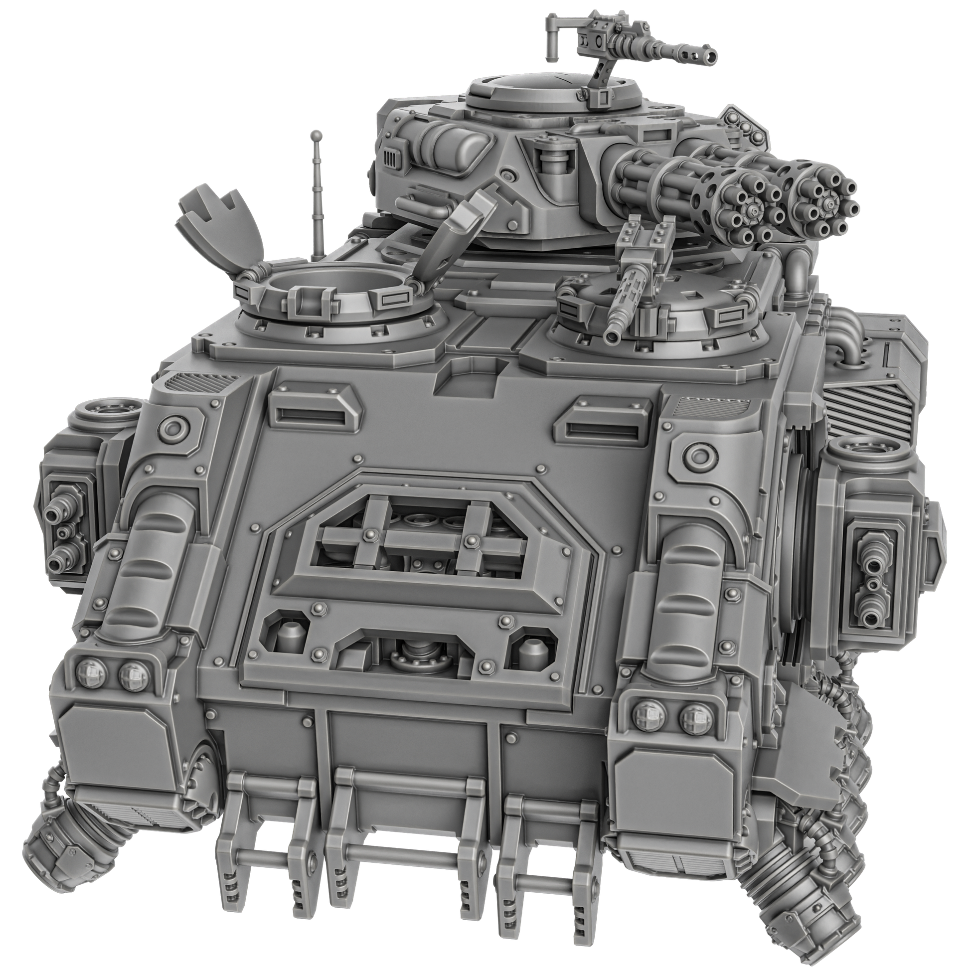 Sci-fi hover tank APC for tabletop wargaming