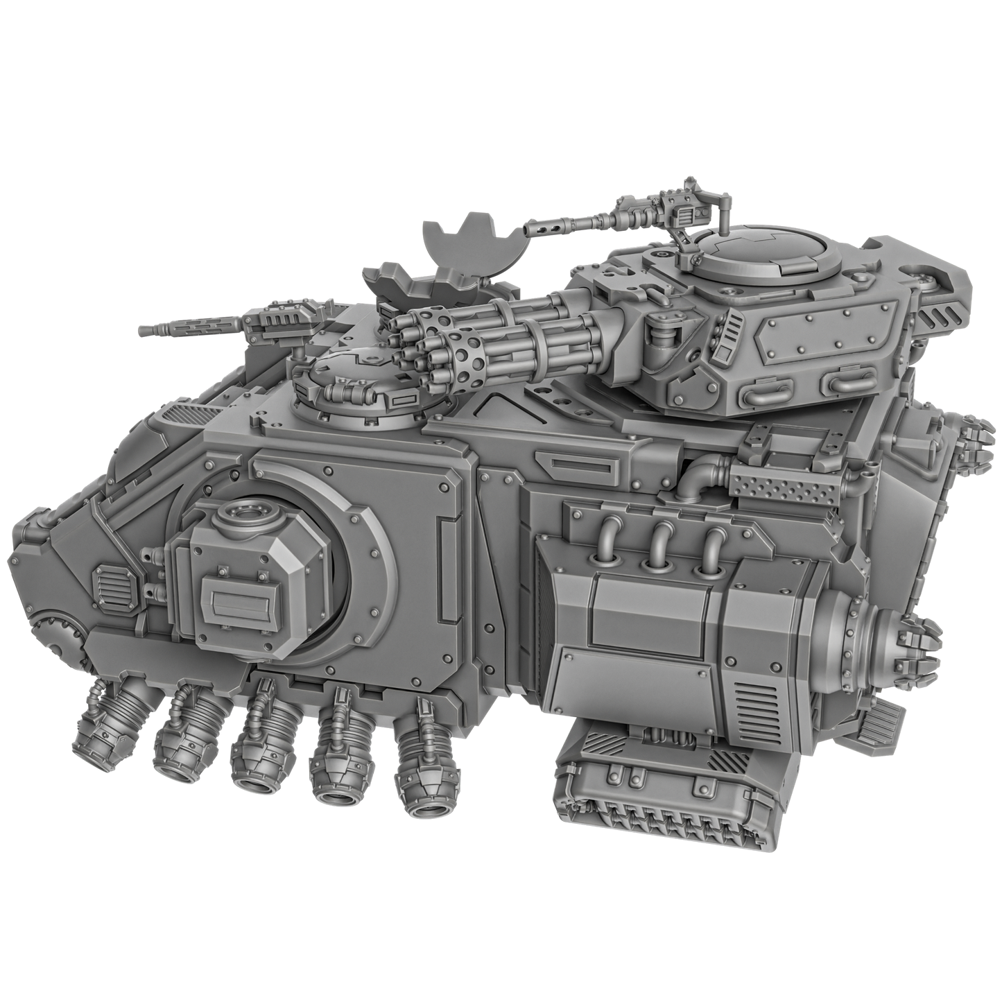 Sci-fi hover tank APC for tabletop wargaming