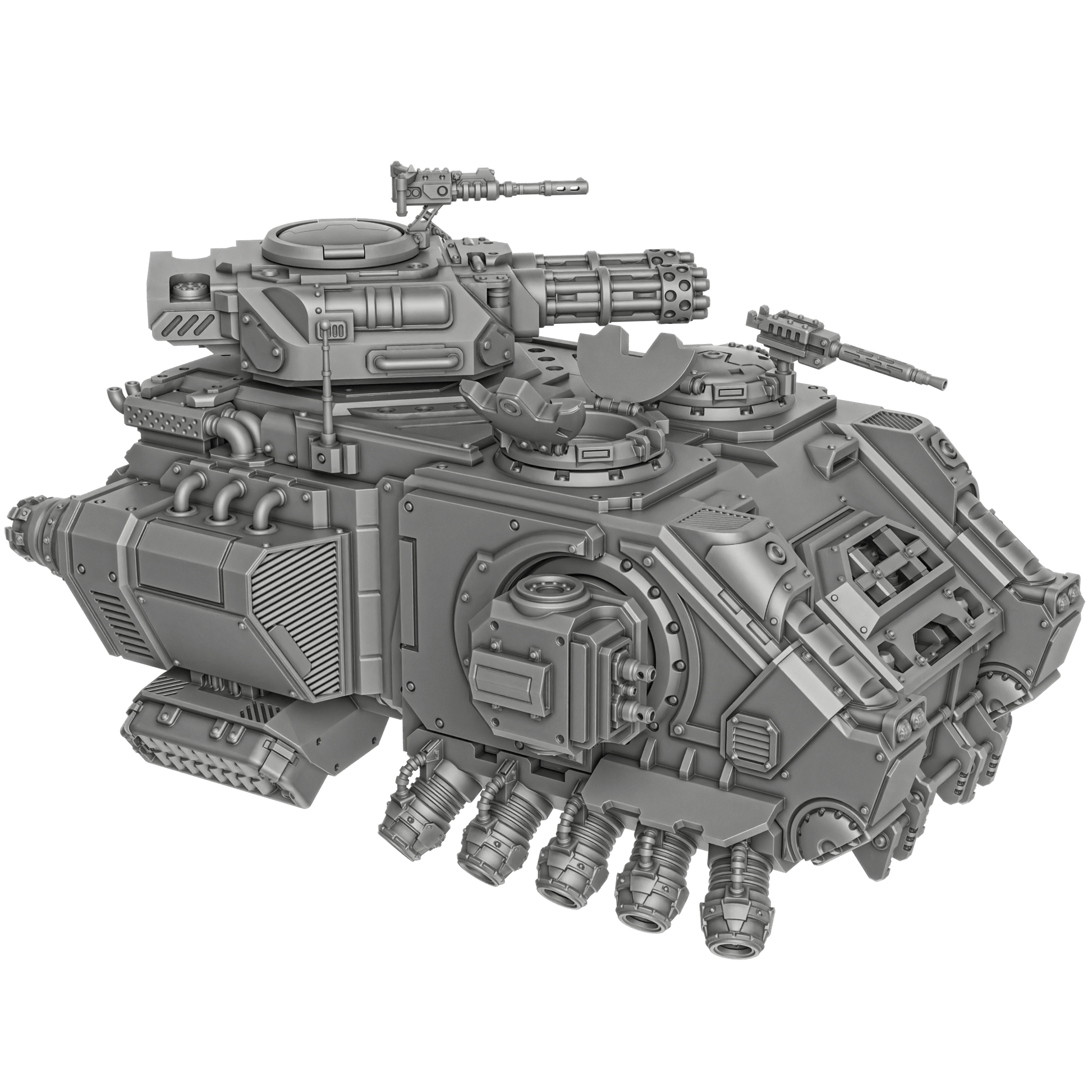 Sci-fi hover tank APC for tabletop wargaming