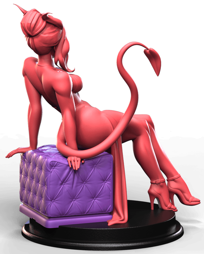 Velthrys Inferna fantasy pin up seated figure miniature