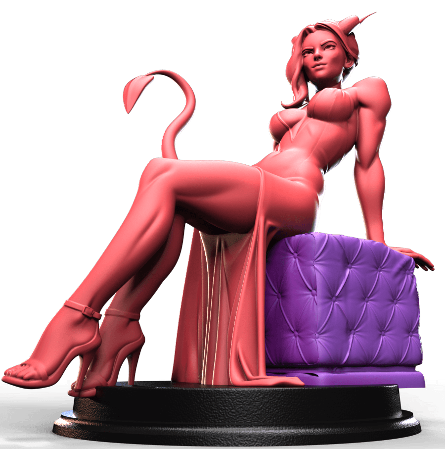 Velthrys Inferna fantasy pin up seated figure miniature