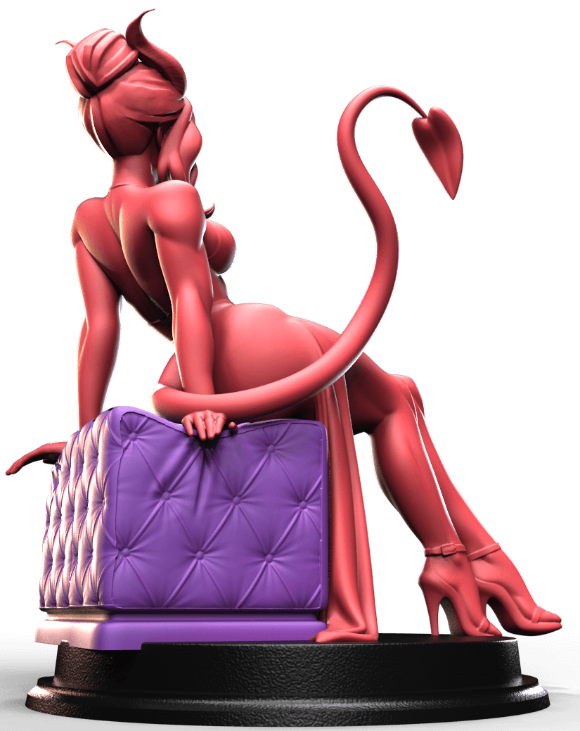 Velthrys Inferna fantasy pin up seated figure miniature