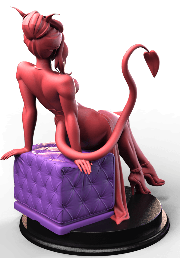 Velthrys Inferna fantasy pin up seated figure miniature