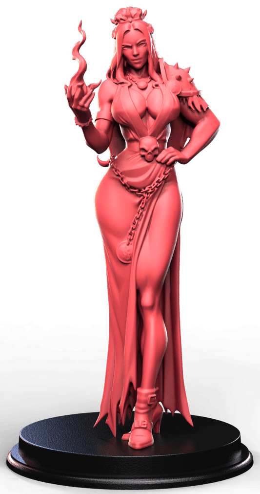 Morthelia Noctveil fantasy pin up dark elegant miniature