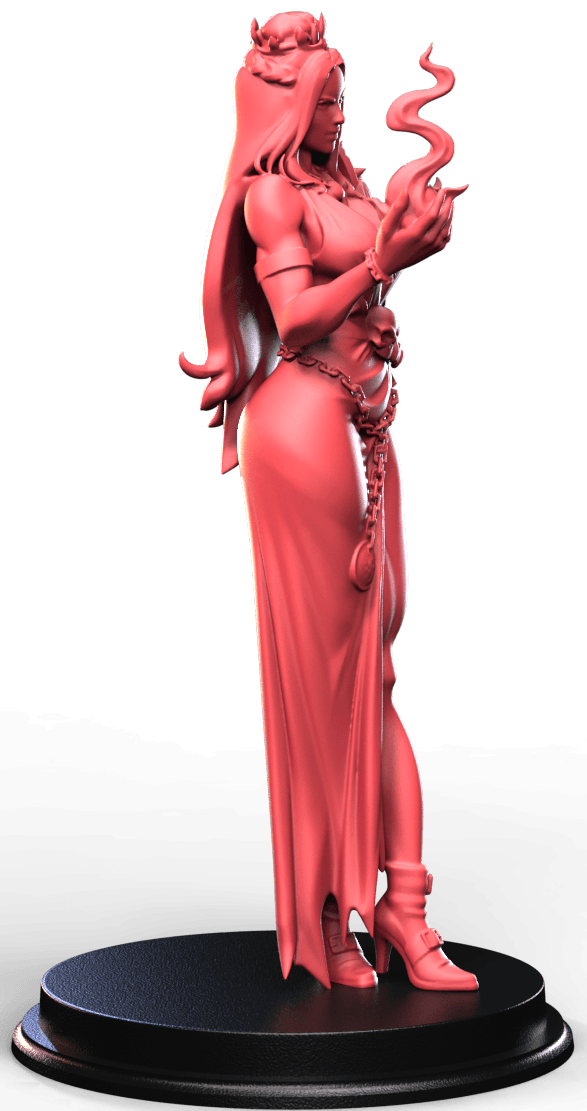 Morthelia Noctveil fantasy pin up dark elegant miniature