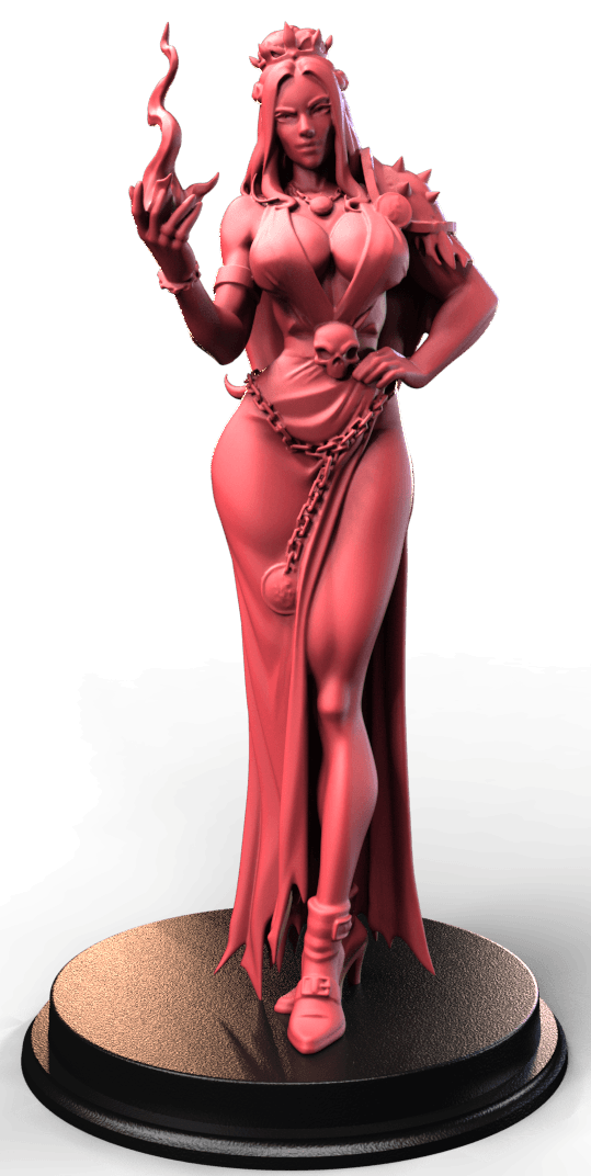 Morthelia Noctveil fantasy pin up dark elegant miniature