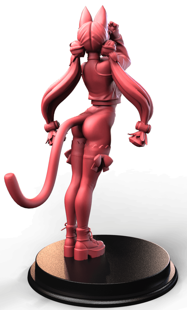 Nyxara Feliswind fantasy pin up cat girl urban miniature