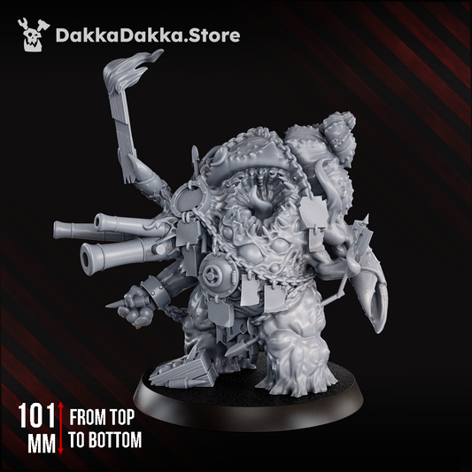 Tet’o Abomination trench crusade style eldritch war monster miniature with heavy weapons