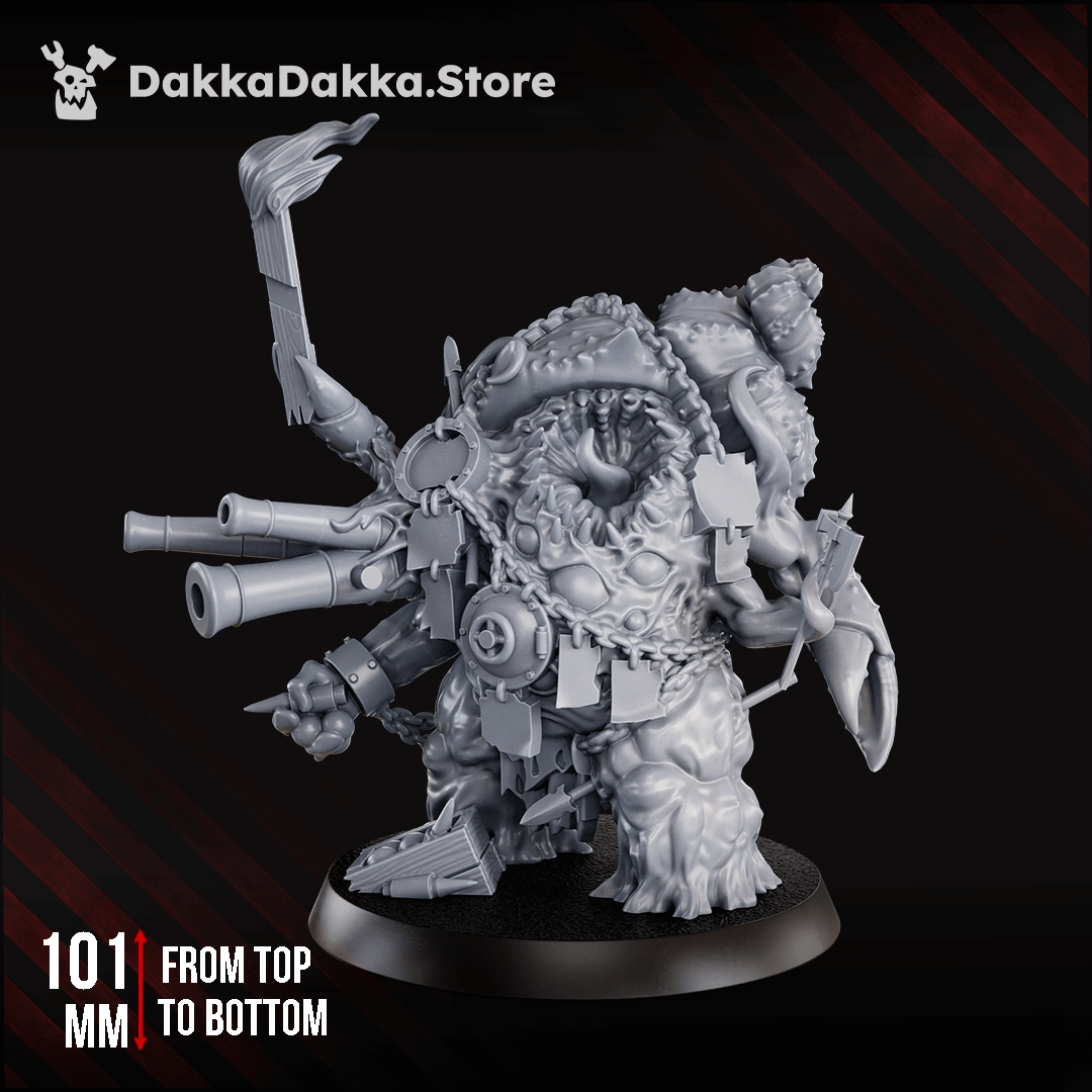 Tet'o Abomination Grimdark 101mm Resin Miniature included in Disciples of Tet'o – Coven Set