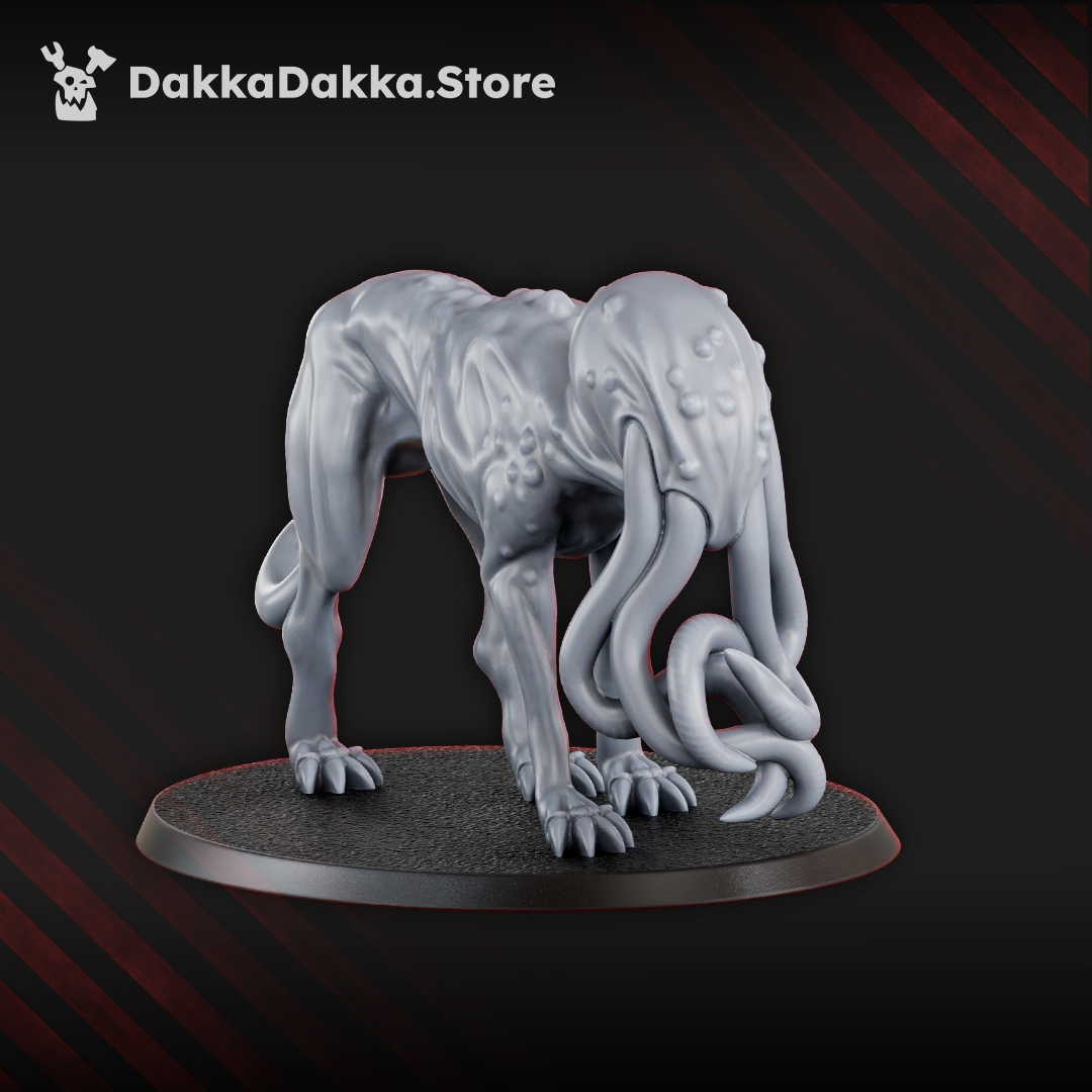 Trench Crusade Style - Abyss Hounds miniature models showcasing grotesque, embryonic designs