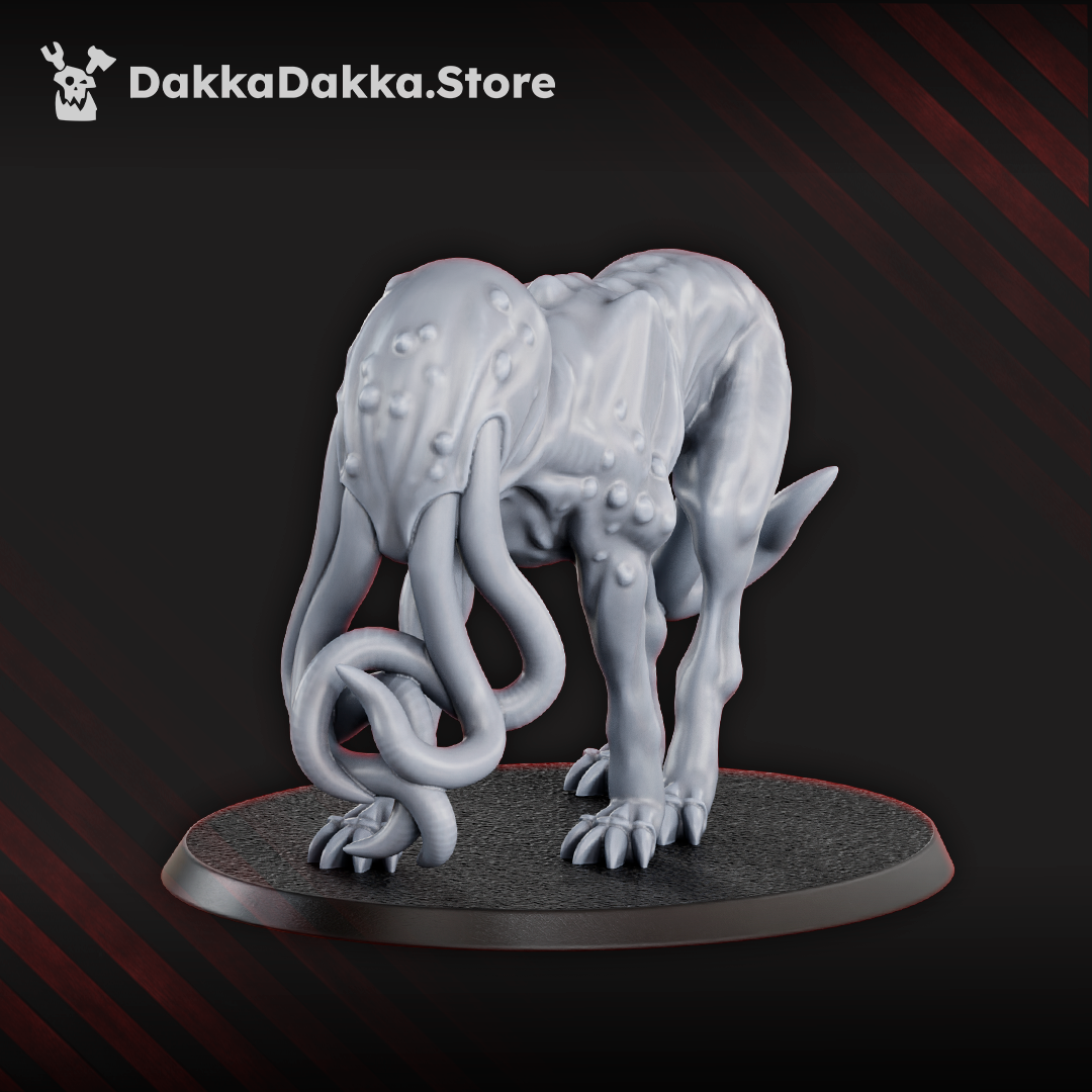 Trench Crusade Style - Abyss Hounds miniature models showcasing grotesque, embryonic designs