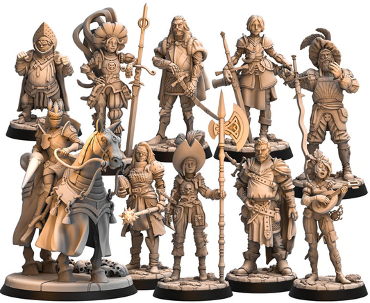 Steel Age Set - Fantasy RPG Miniatures, 32mm Scale