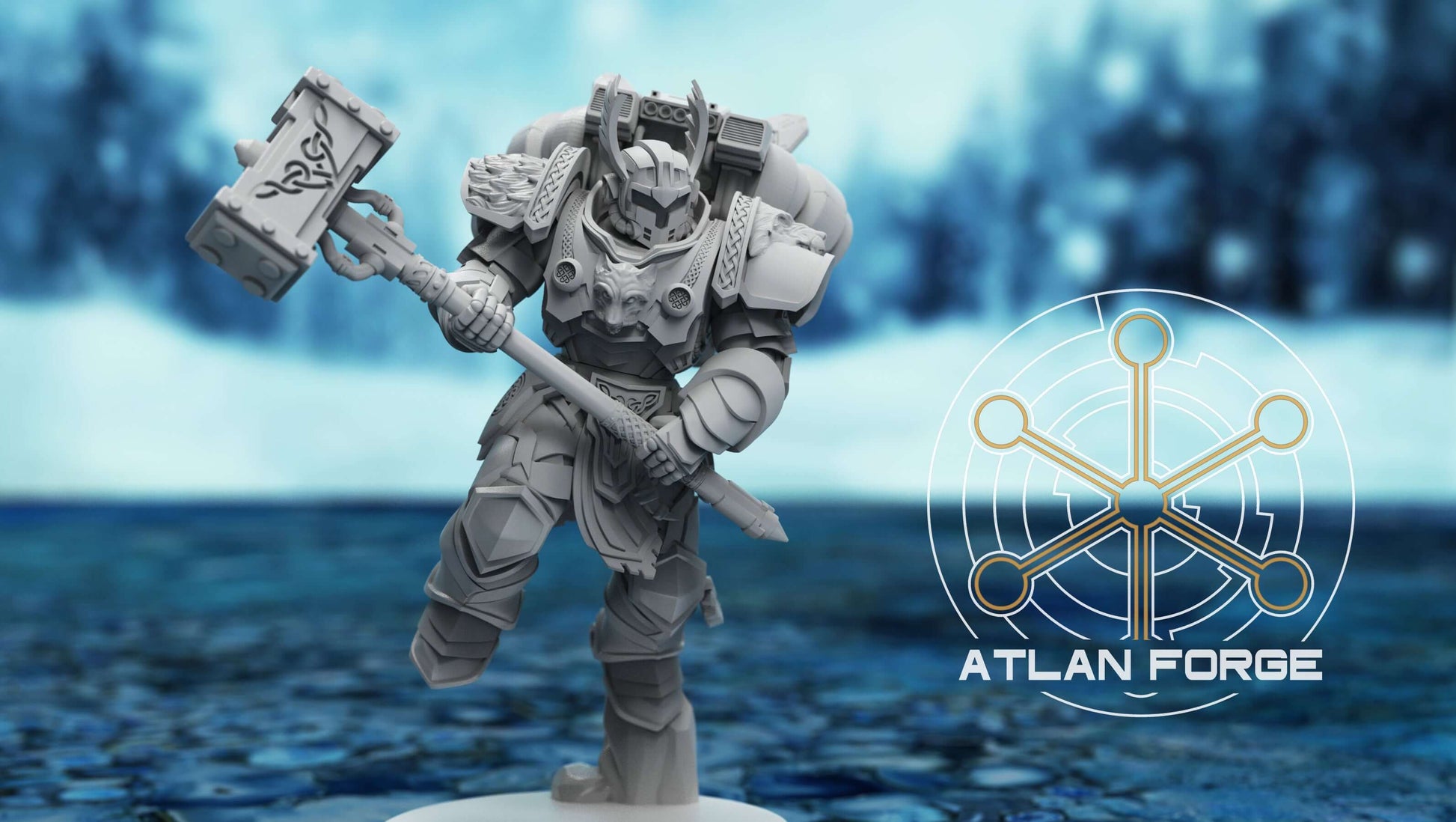Asgardian Skybreakers jetpack assault warriors with axes and hammers